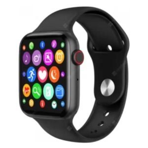 W26 Watch Series 6 Bluetooth Smartwatch (Black Strap, Medium)