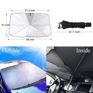Car Window Sunshade Cover Foldable UV Block Car Front Umbrella