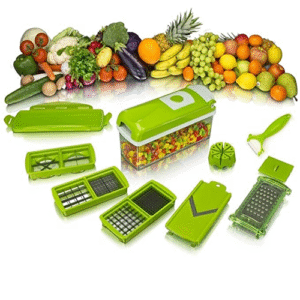 Slicer Fruit Vegetable Chopper 12 Pieces Set 12 in 1