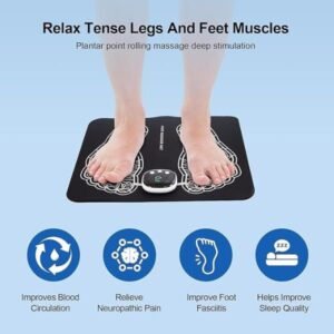 Foot Massage Machine Mat with 8 Mode/19 Intensity for Legs