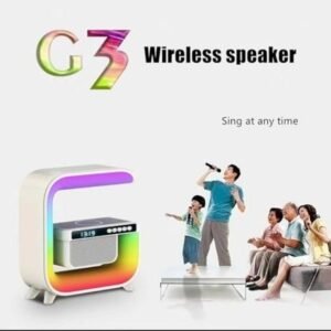 Big G3 Bluetooth Speaker Featuring a Clock Display