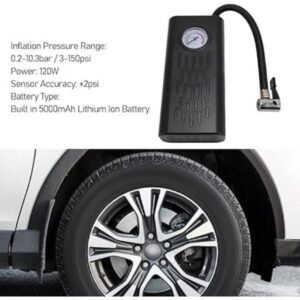 Rechargeable Tire Inflator Pump with Digital Pressure Gauge