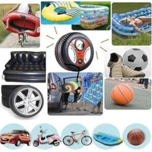 Air Compressor Pump Portable Electric Mini DC 12V for Car and Bike Tire Inflator