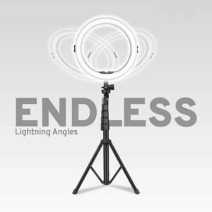 Ring Light with Tripod Stand DRL 12C Professional 10-Inch LED