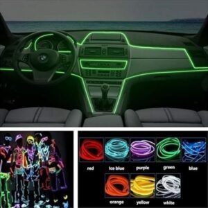 Car Interior Light EL Wire Neon Light, Dance Party Decor Light