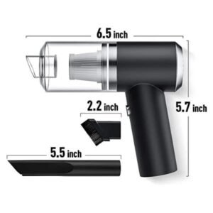Car Vacuum Cleaner Efficient Dust Collection Compact 2-in-1