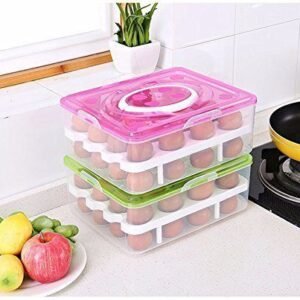 Egg Storage Box Double Layer All in One