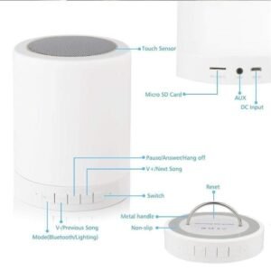 Touch Lamp Wireless Portable Speaker Multicolour