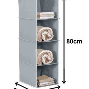 Closet Hanging Organizer, 4 Tier Closet Wardrobe Organizer