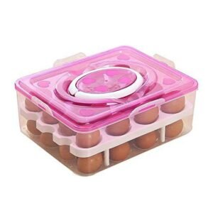 Egg Storage Box Double Layer All in One