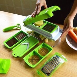 Slicer Fruit Vegetable Chopper 12 Pieces Set 12 in 1