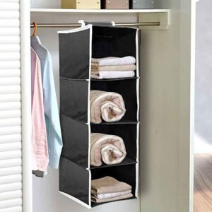 Closet Hanging Organizer, 4 Tier Closet Wardrobe Organizer