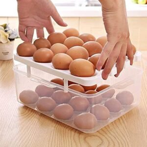 Egg Storage Box Double Layer All in One