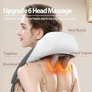 Neck and Back Massager with Heat for full Body Pain Relief