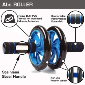Wide Ab Roller Wheel for Abs Workouts/Home Gym Abdominal