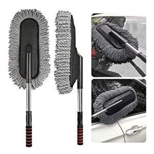 Car Duster Removable Telescopic Wax Drag Nano Fiber