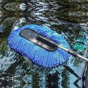 Car Duster Removable Telescopic Wax Drag Nano Fiber