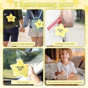 Angry Starfish Toy, Angry Star Car Plush (Yellow)