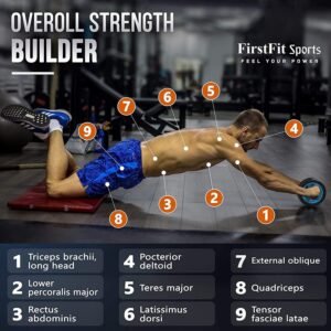 Wide Ab Roller Wheel for Abs Workouts/Home Gym Abdominal