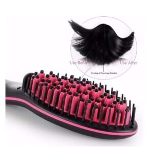 Ceramic Straight Electronic Hair Straightener with Brush