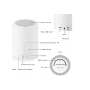LED Touch Lamp Portable Bluetooth Speaker