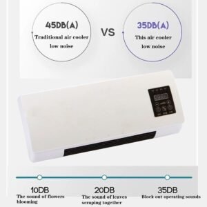 Air Conditioner with Remote Cooling & Heating, Small Wall-Mounted for Indoor Usage