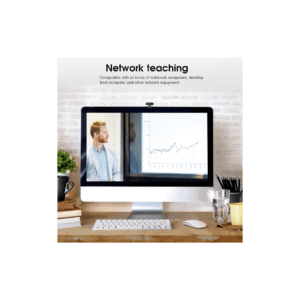 HD Microphone, Computer Webcam with USB Plug and Play Camera for Youtube, Skype Video Calls