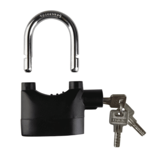 Alarm Lock Anti Theft Security Door System Padlock 110dB 10mm Hardened Steel Safety Purpose