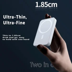 Apple Wireless Power Bank Megasafe Compatible with iPhone/Android 5000 MAH