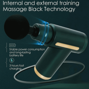 Tissue Massage Gun With 4 Attachments, 6 Intensity Levels & Long Battery Life