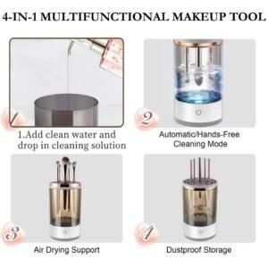 Electric makeup brush cleaner and dryer For Deep Cleaning